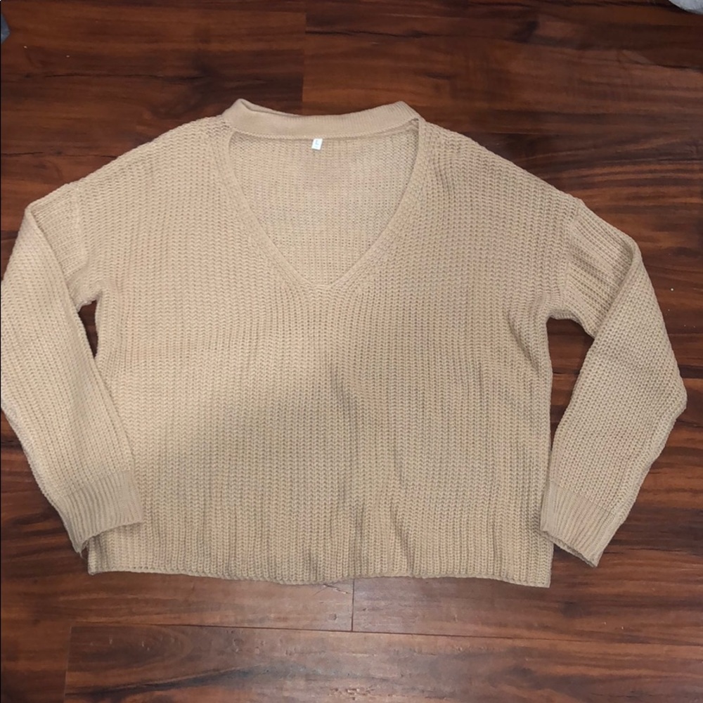 Tan sweater